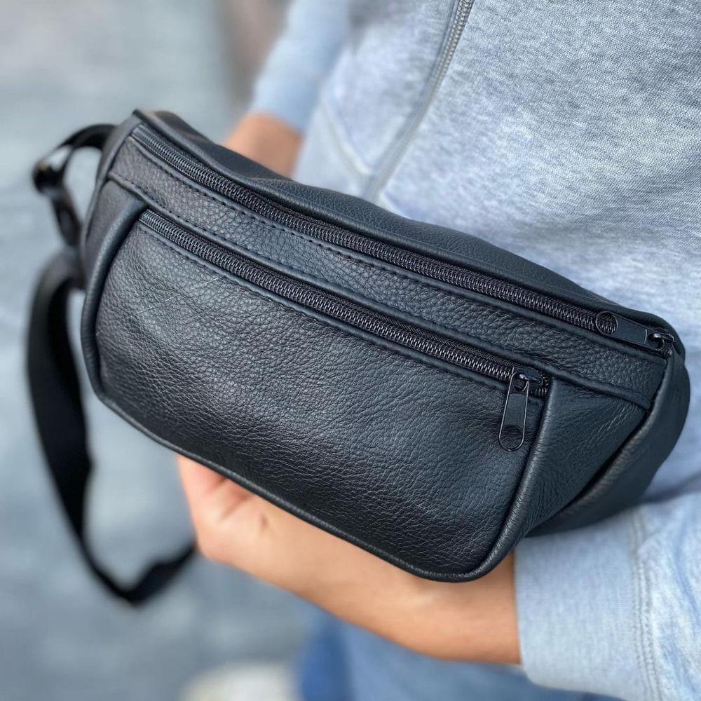 Бананка для телефона нагрудная сумка Черный (521227) - фото 8