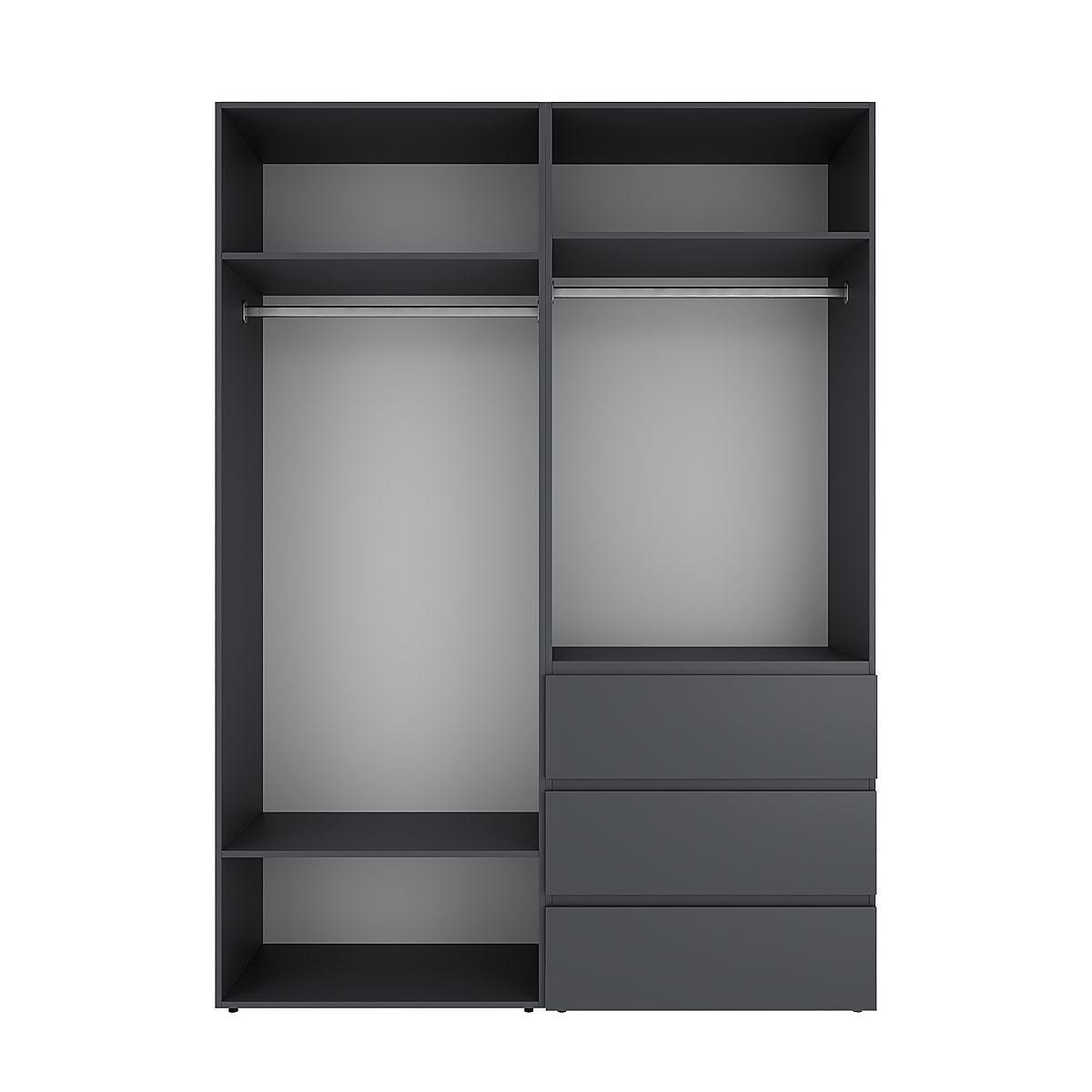 Шафа розпашна комбінована ART IN HEAD №5 Light 1600x500x2200 мм Графіт сірий (GALTK057000000) - фото 2 Шафа розпашна комбінована ART IN HEAD №5 Light 1600x500x2200 мм Графіт сірий (GALTK057000000) - фото 2