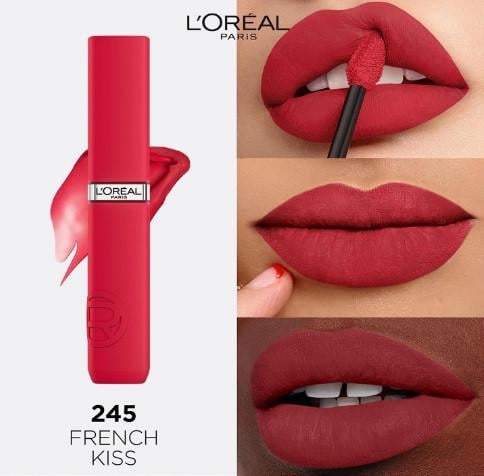 Помада губная жидкая L'Oreal Paris Infaillible Matte Resistance 245 French Kiss матовая 5 мл (2519357223) - фото 4 Помада губная жидкая L'Oreal Paris Infaillible Matte Resistance 245 French Kiss матовая 5 мл (2519357223) - фото 4