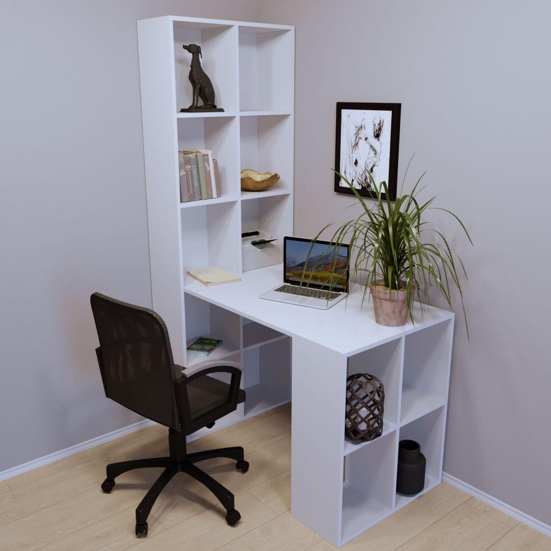 Письмовий стіл Тіса-меблі СП-119 120x185x65 см Білий