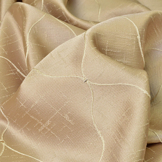 Ткань портьерная жаккардовая IDEIA Нео Классика V-1301 візон 3,0 м Бежевый (2200004079059)