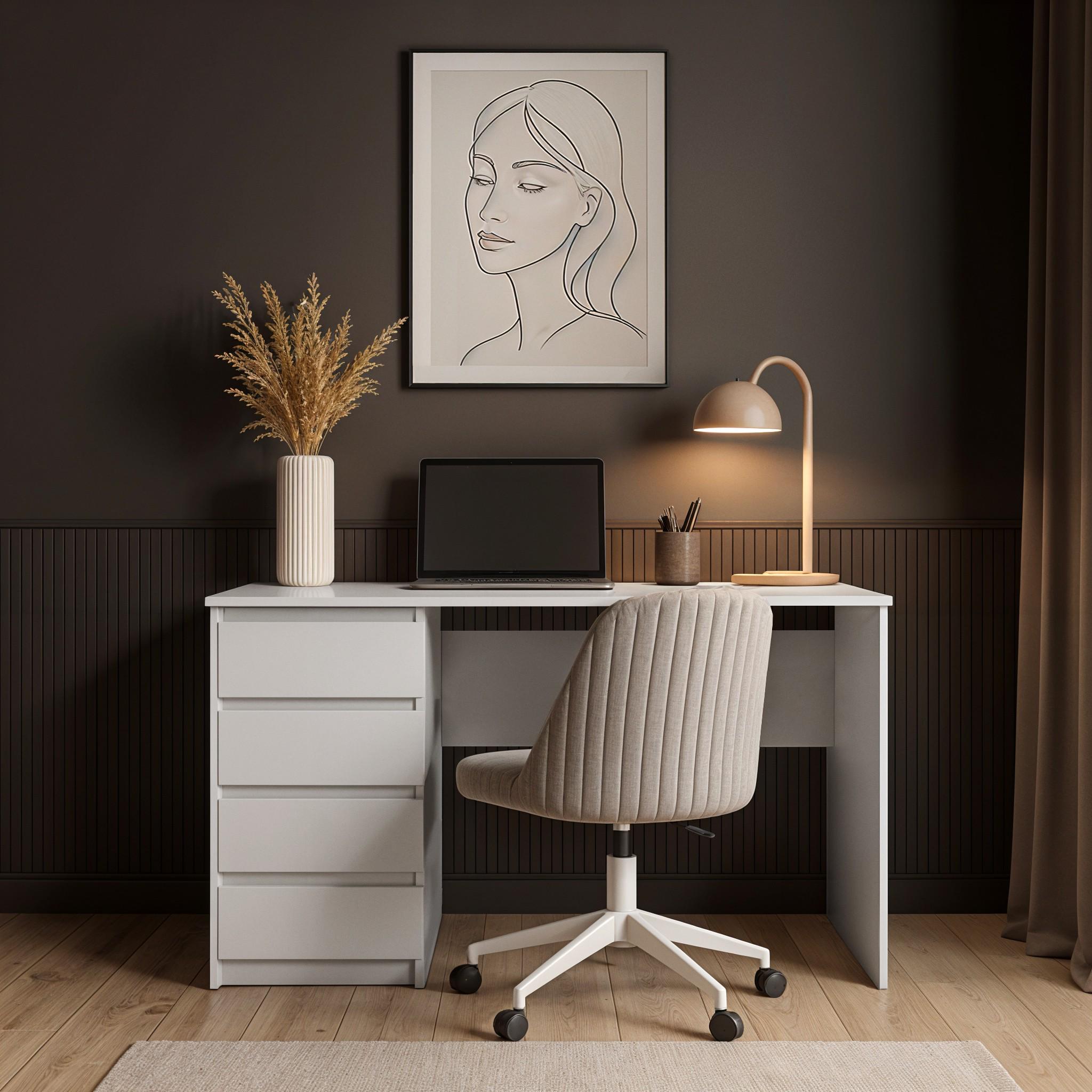 Стіл письмовий лівий Арес 1104x514x760 мм Білий - фото 2 Стіл письмовий лівий Арес 1104x514x760 мм Білий - фото 2