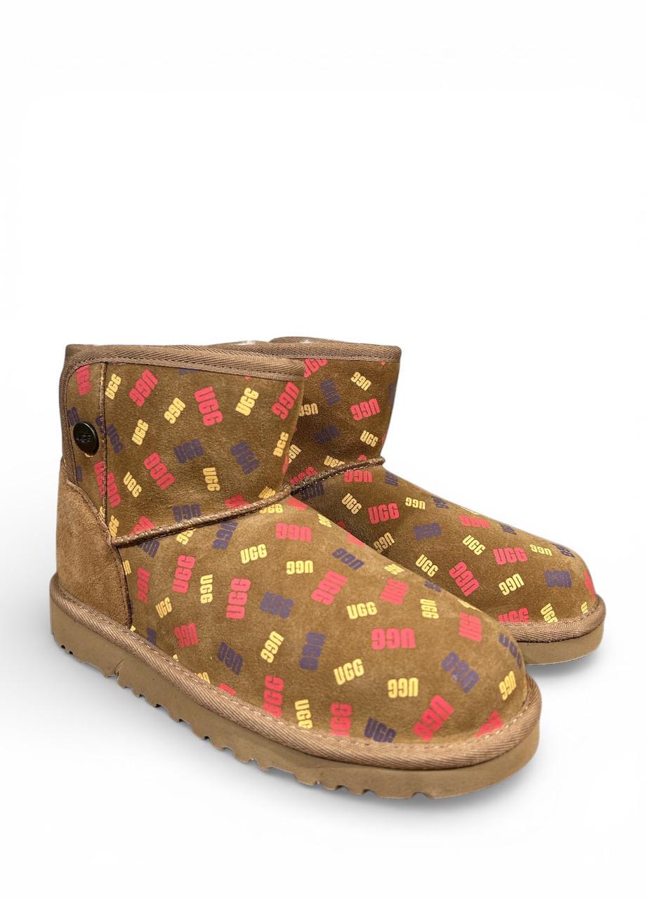 Угги женские UGG Jona Confetti Logo Mini 1153635K р. 36 usa 4 22,5 см Коричневый (2863191044)