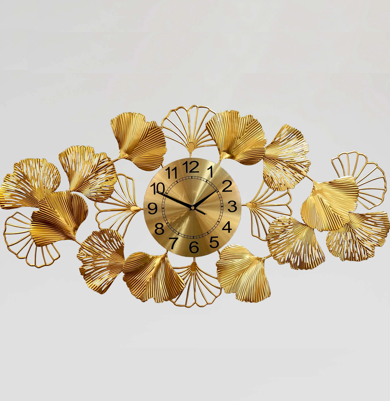 Годинник настінний Букет 95х47 см Золотистий (2726156501)