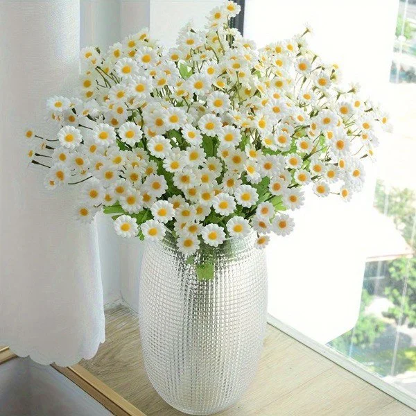 Искусственные цветы для декора Ромашки из пяти веток (C00688-1) - фото 7 Искусственные цветы для декора Ромашки из пяти веток (C00688-1) - фото 7