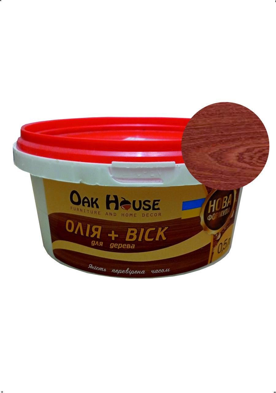 Масло-воск Oak house для дерева 500 мл Красное дерево (28716112) - фото 1 Масло-воск Oak house для дерева 500 мл Красное дерево (28716112) - фото 1