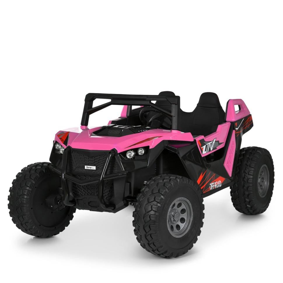 Детский электромобиль Джип-багги Bambi Racer 2-местный 4WD до 30 кг Розовый (DE-169-E-797)