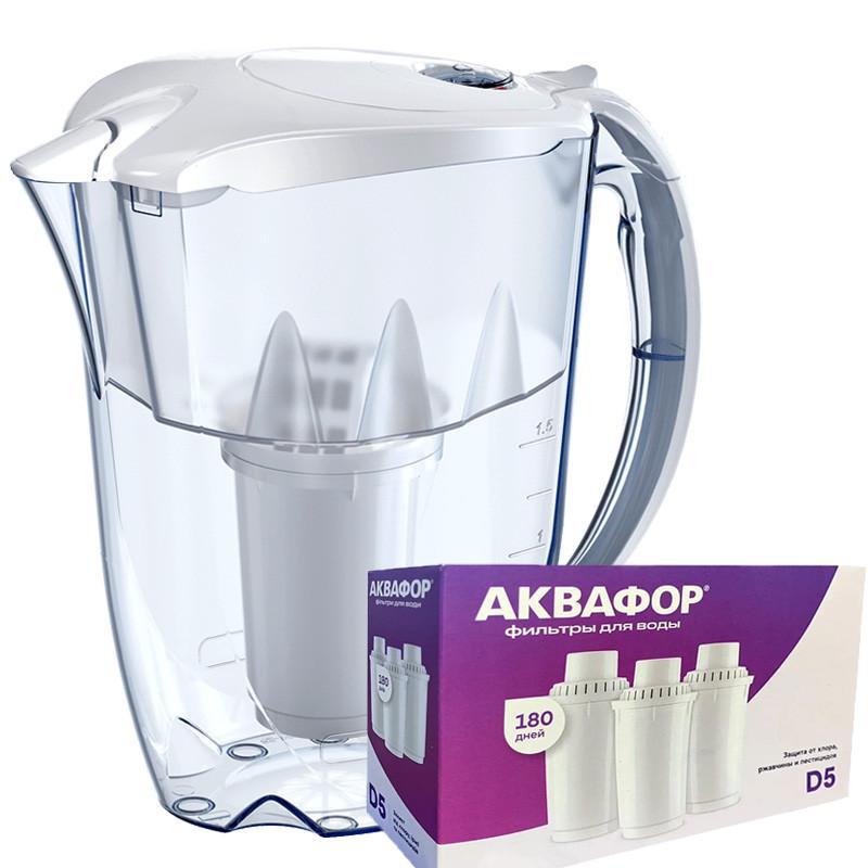 Фильтр-кувшин Аквафор Арктик с тремя модулями D5 Белый (1881395643)