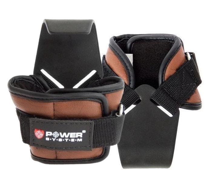 Крюки для тяги на запястье Power System PS-3300 Hooks XL Brown (A-012315)