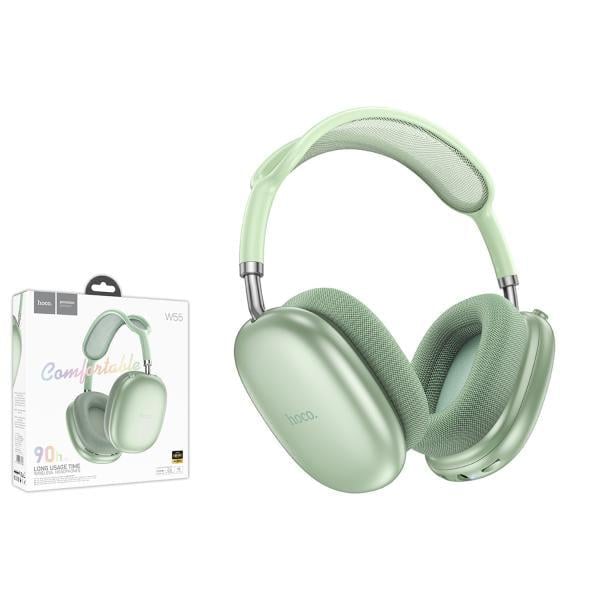 Наушники Hoco W55-4 Bluetooth с микрофоном Зеленый