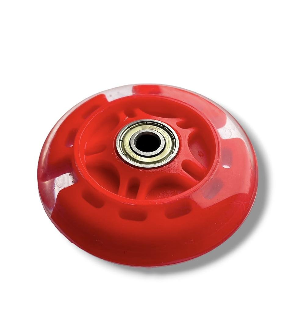 Колесо для самоката/роликів 80 мм підшипники ABES-7 Червоний (7206r) - фото 2 Колесо для самоката/роликів 80 мм підшипники ABES-7 Червоний (7206r) - фото 2
