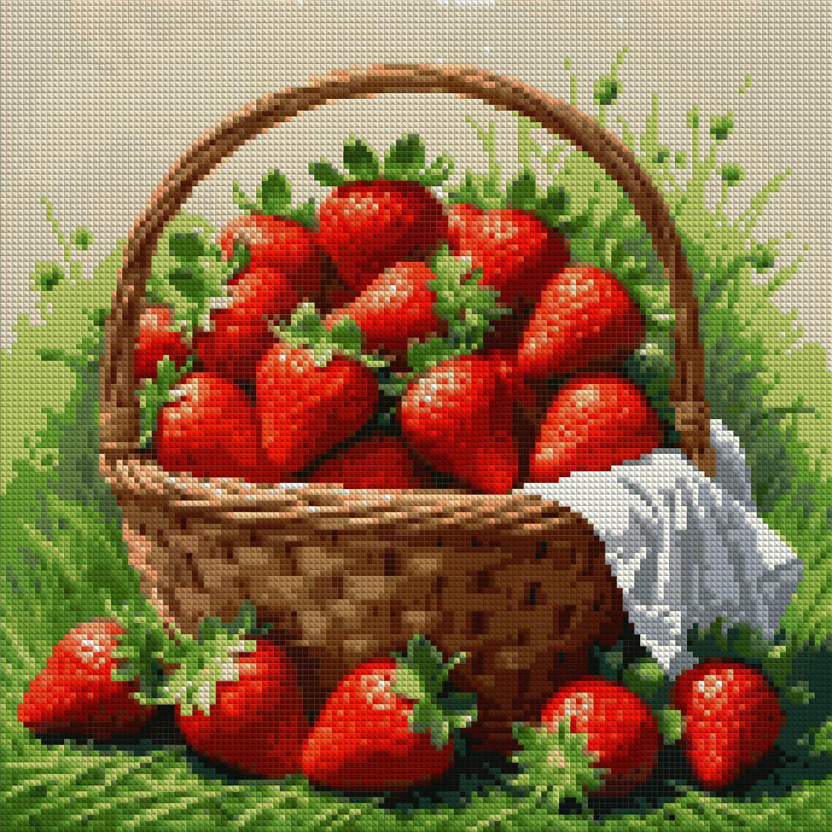 Алмазная мозаика Santi Сочная клубника 40x40 см (Top-954887)