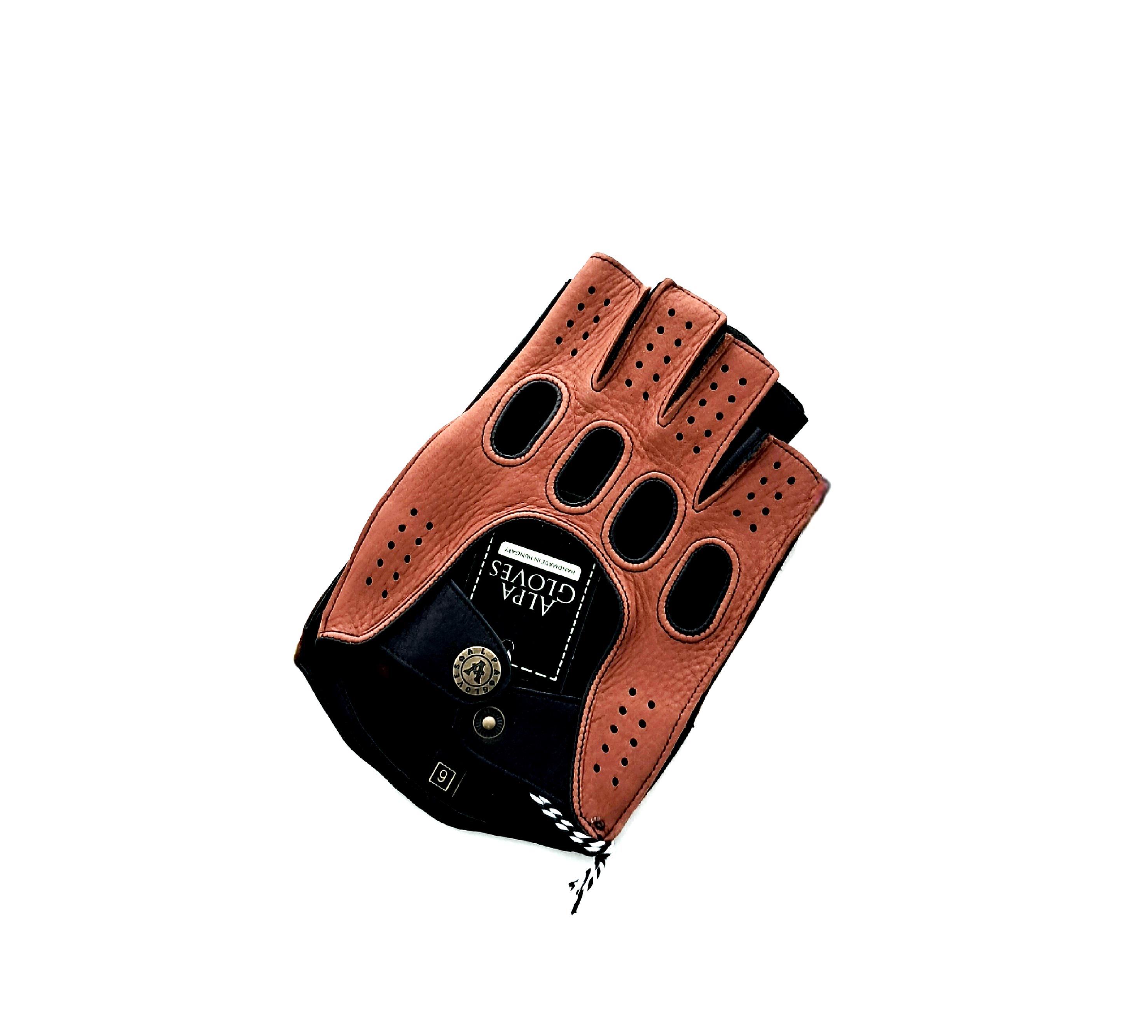 Перчатки мужские Alpa Gloves 1012-18 автомобильные натуральная кожа р. 8 Коричневый (28522706)