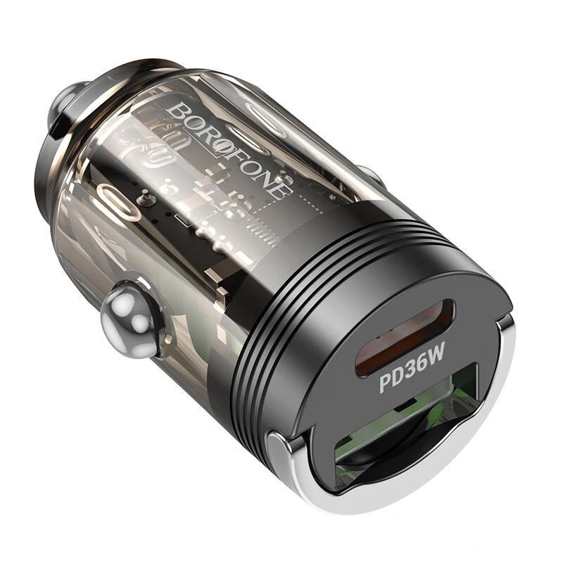 Зарядное устройство для авто Borofone BZ29A Talented PD36W+QC3,0 1C1A (00000069004_2)
