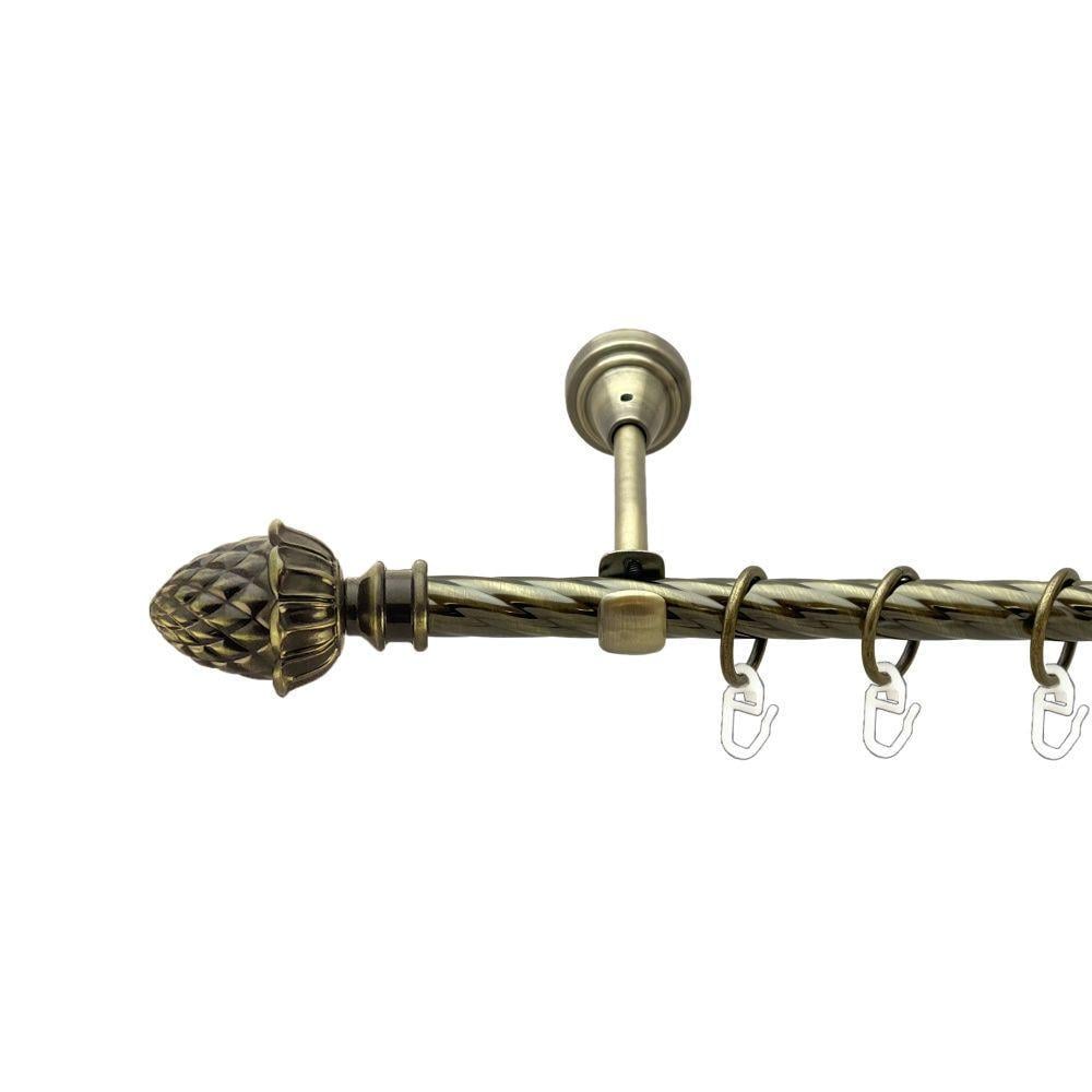 Карниз Orvit Цинара однорядний скручений 16 мм 160 см Антик (00-00022413)