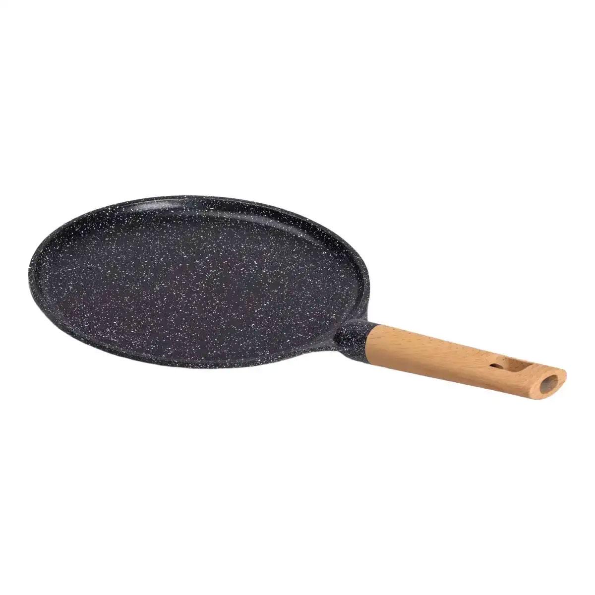 Сковорода MGC алюмінієва для млинців з мармуровим антипригарним покриттям Ø 26 см з товстим дном Black - фото 3