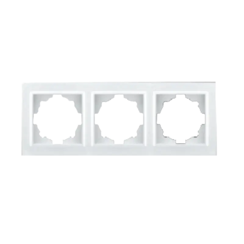Рамка тройная ElectroHouse IP22 Enzo Белый (EH-2118)
