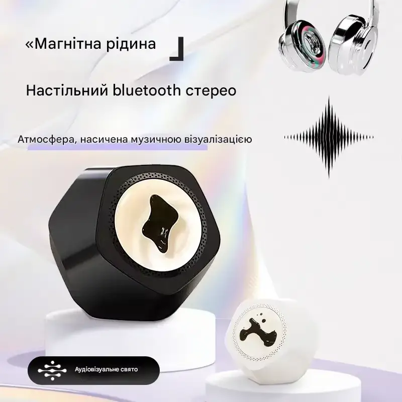 Лампа музична ферофлюїдна Pentagram Magnetic Fluid Audio Lamp Black - фото 5