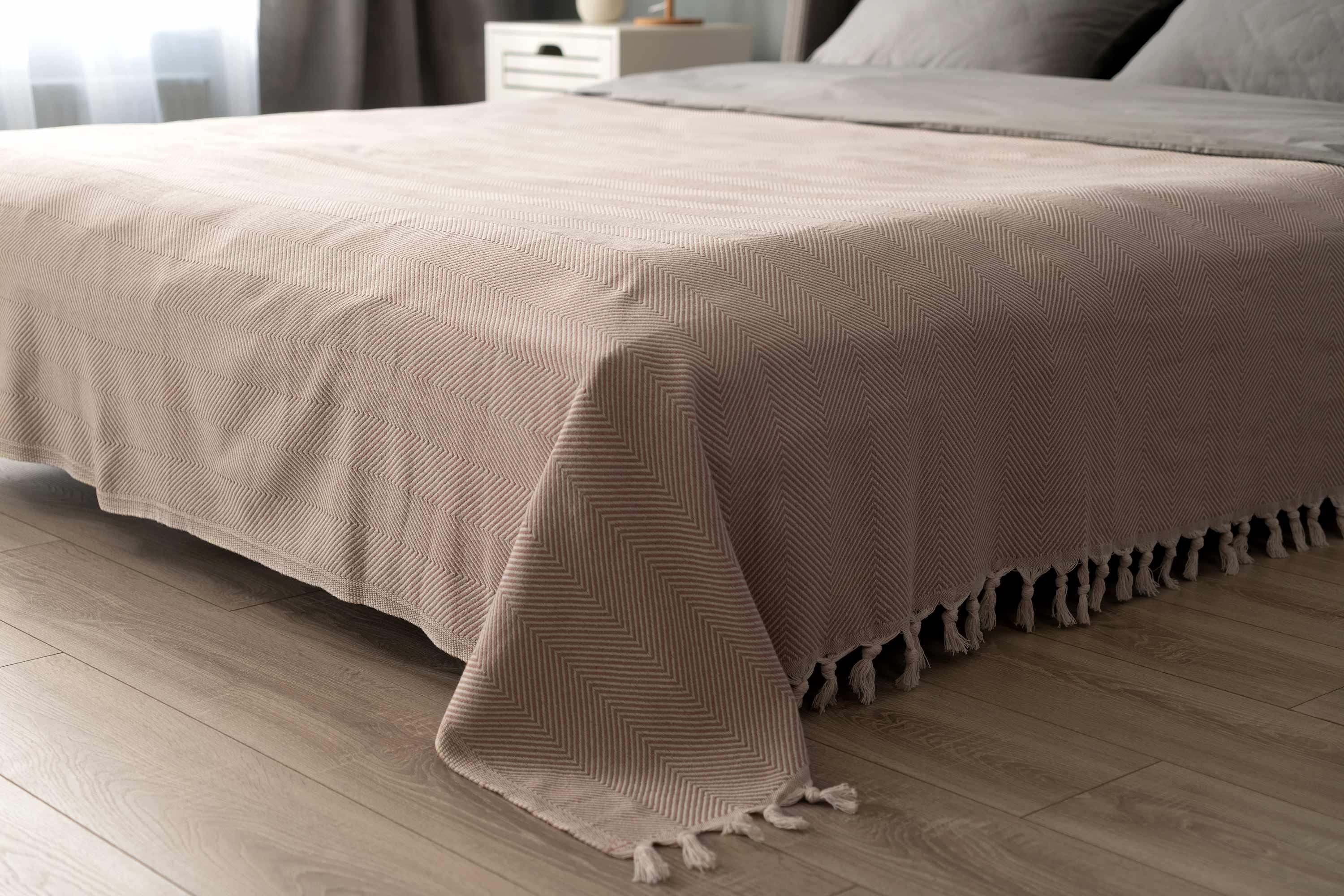 Плед Ardesto Summer 140х190 см з китицями Бежевий (ART0915SE) - фото 8 Плед Ardesto Summer 140х190 см з китицями Бежевий (ART0915SE) - фото 8