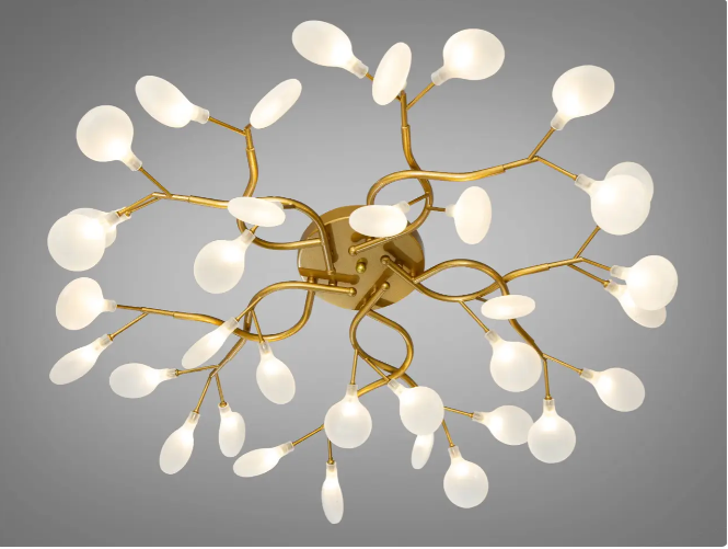 Люстра потолочная Diasha 35 ламп Золотой/Сатин (X890-35A GD)