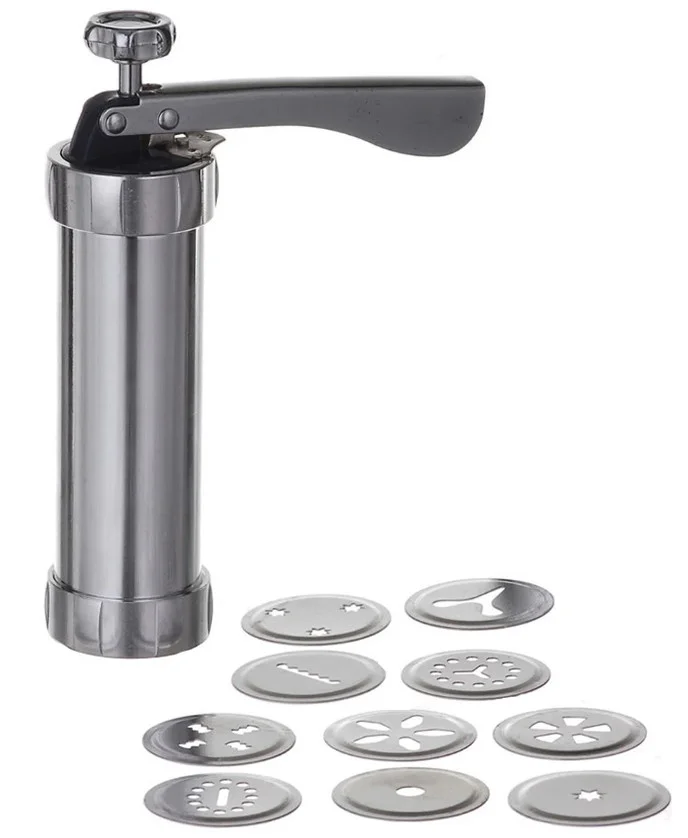 Кондитерский шприц для печенья Biscuits 10 насадок (275a3408)