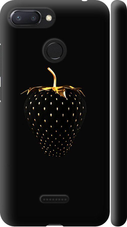 Чехол на Xiaomi Redmi 6 Черная клубника (3585m-1521-42517)