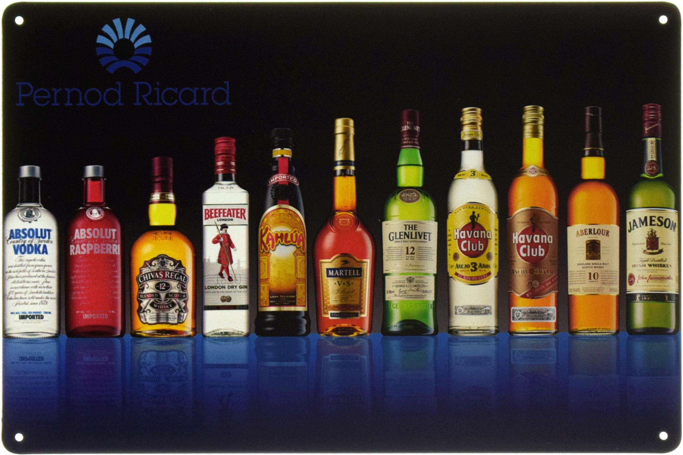 Табличка металева Pernod Ricard 20x30 см
