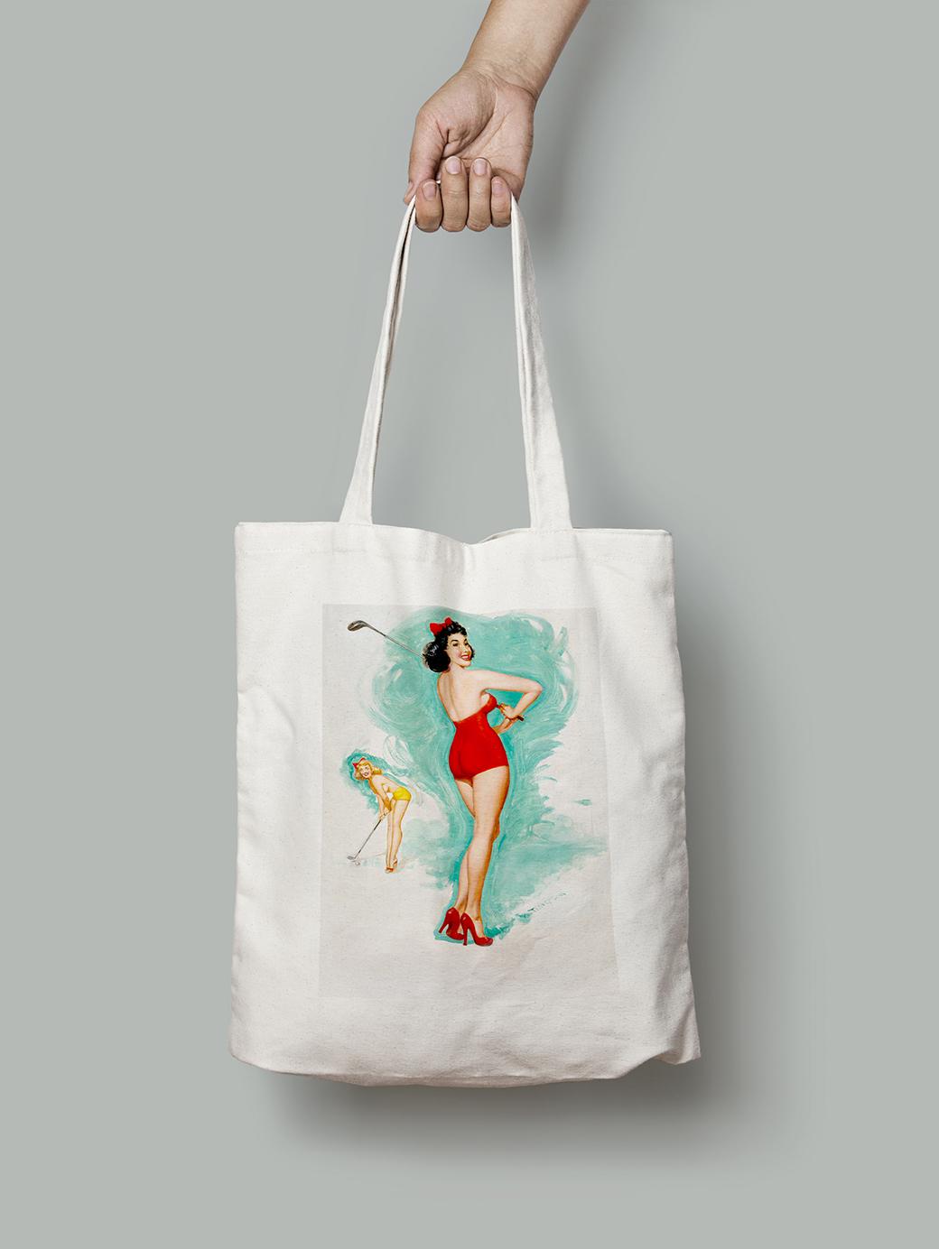 Эко-сумка Как вам моя спина. Джерри Т.Н. Томпсон шопер (pin_up010121_Bag)