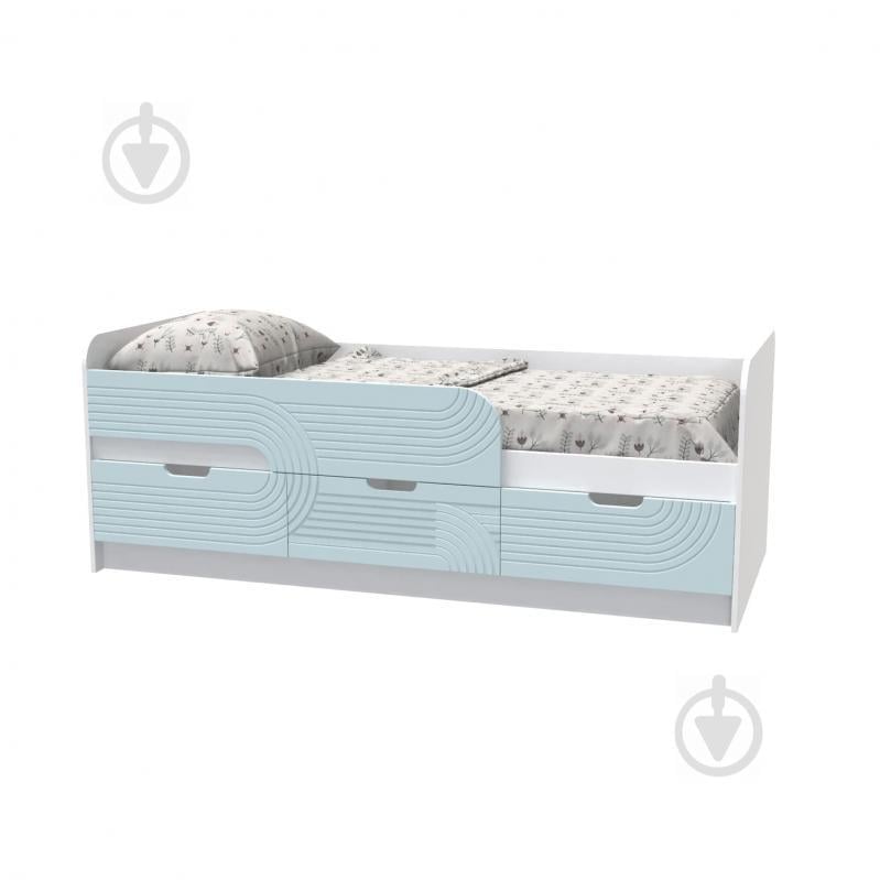 Ліжко дитяче Art In Head Binky КЕС10А 1932x600x832 аляска та блакитна лагуна (МДФ) (110212202) Ліжко дитяче Art In Head Binky КЕС10А 1932x600x832 аляска та блакитна лагуна (МДФ) (110212202)