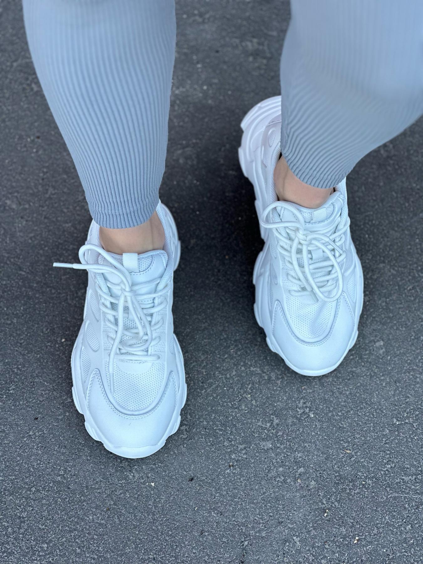 Кроссовки женские натуральная кожа/текстиль р. 37 Белый (9546394) - фото 7 Кроссовки женские натуральная кожа/текстиль р. 37 Белый (9546394) - фото 7