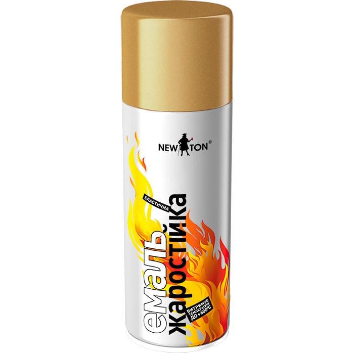 Фарба аерозольна New Ton жаростійка 400 мл Золотистий (57932)