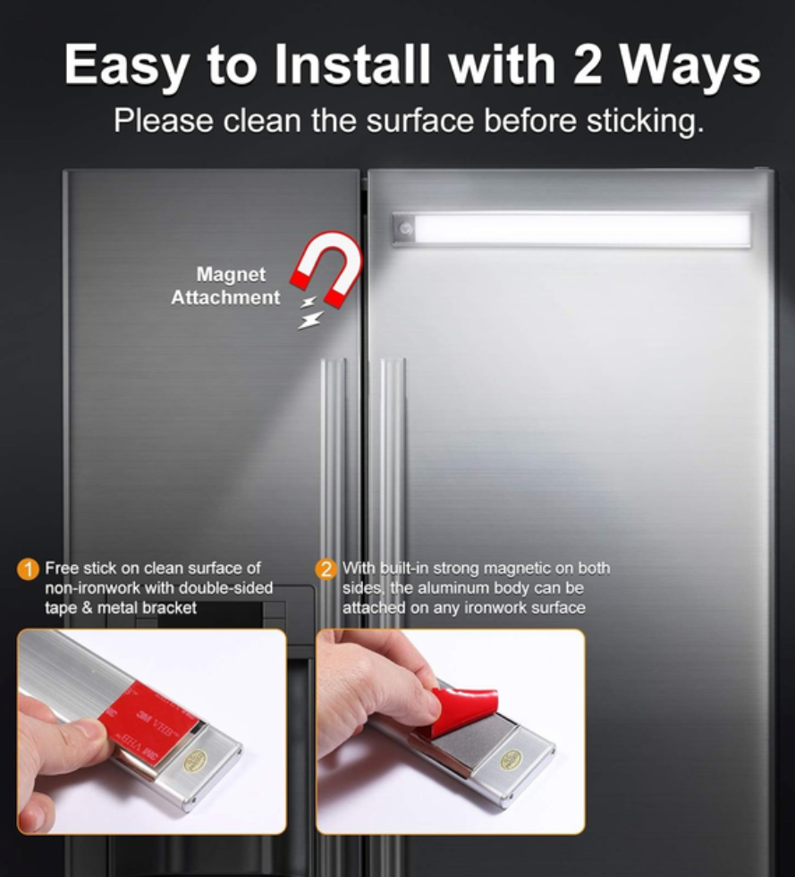 Светодиодная лампа HYSS 8646 аккумуляторная на магните/с датчиком движения 30 см (25411762) - фото 4 Светодиодная лампа HYSS 8646 аккумуляторная на магните/с датчиком движения 30 см (25411762) - фото 4