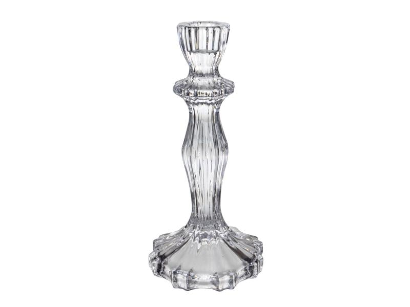 Подсвечник стеклянный 20 см