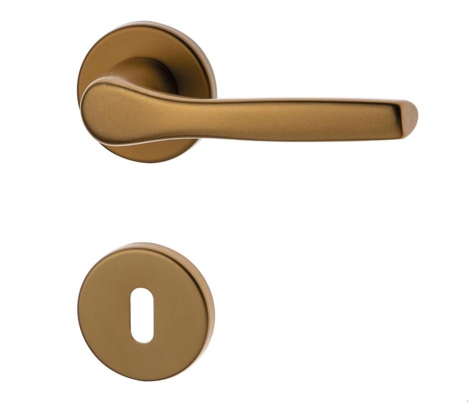 Дверная ручка Ghidini Gabry с накладкой под цилиндр Античная бронза (25105668)