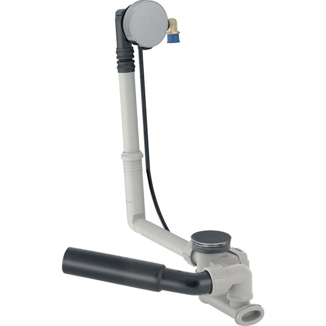 Злив-перелив для ванни Geberit з поворотним механізмом та впускним штуцером d 52 мм 26 см Хром (150.710.21.6)