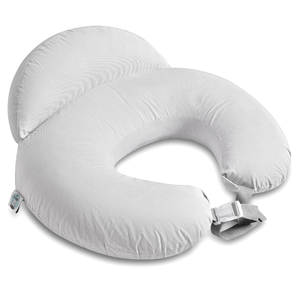 Подушка для кормления Диванчик антиаллергенное волокно 60х70х16 см Серый полоска (2137068237)