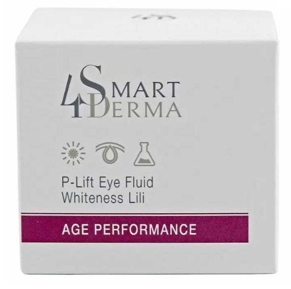 Ліфтинг-флюїд пептидний для зони навколо очей Smart4Derma P-lift eye fluid whiteness lili Age Performance 30 мл (14897285)