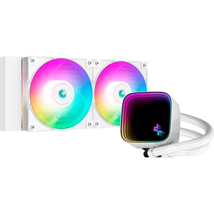 Система водяного охолодження DeepCool Gammaxx LS520 SE 240 мм ARGB White 4-pin 2 вентилятора (621628)