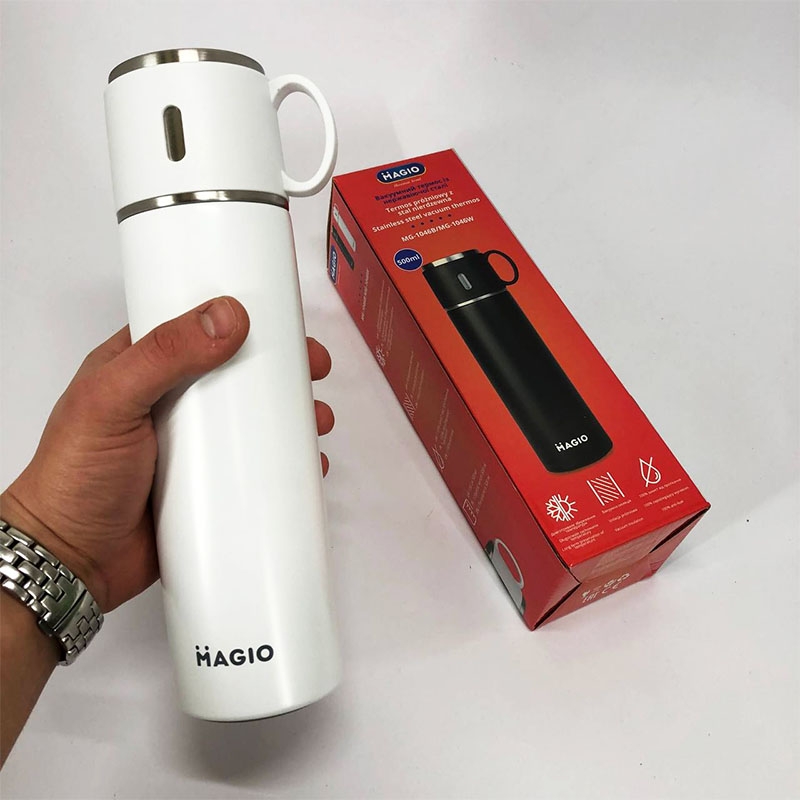 Термос Magio MG-1046W ізоляція вакуумна 500 мл White (23252104) - фото 5 Термос Magio MG-1046W ізоляція вакуумна 500 мл White (23252104) - фото 5