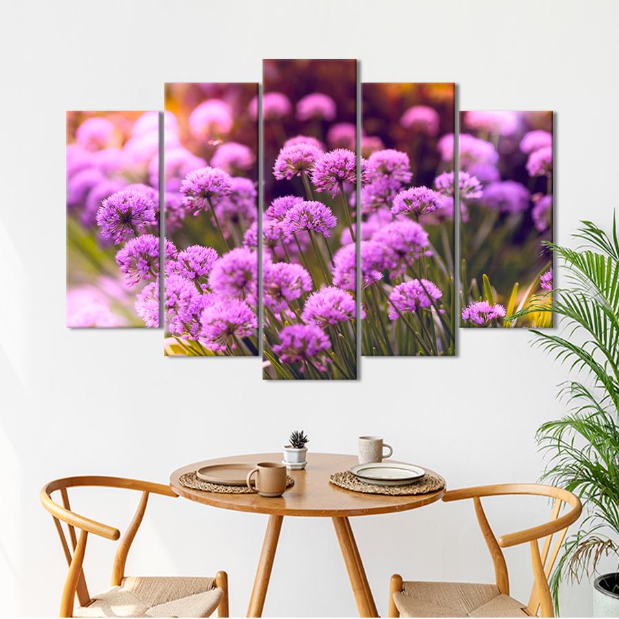 Картина квіти та рослини Ніжні пухнасті квіти 137x85 см (A1056-5)