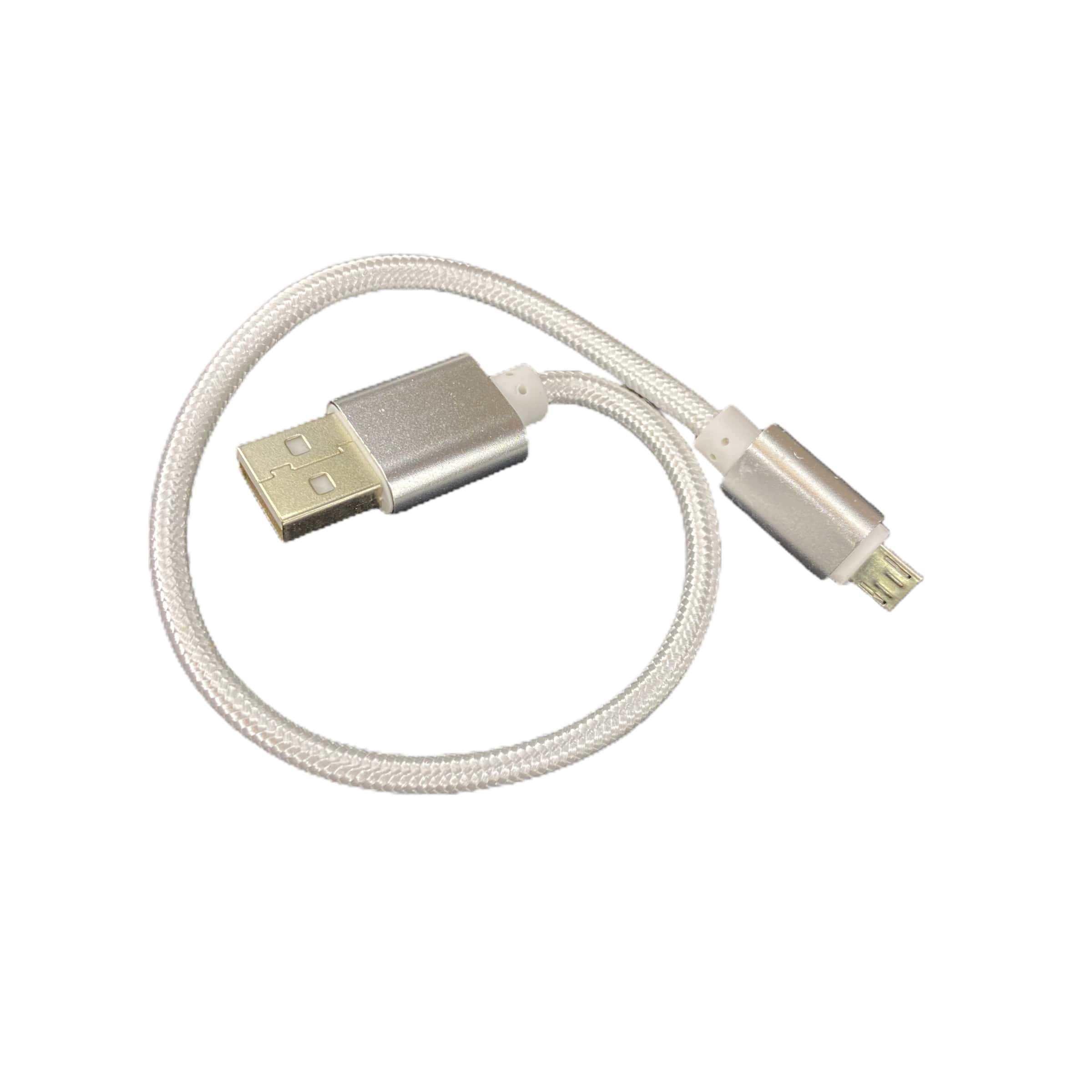 Кабель Micro USB-USB 3.0 для заряджання та передачі даних 25 см білий (758196)