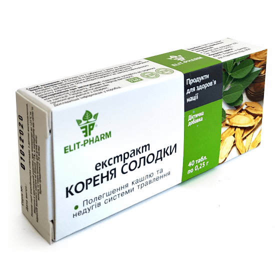 Экстракт корня солодки Элит-Фарм 40 табл. (1252315948)