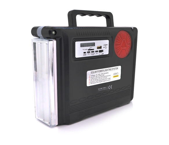 Фонарь переносной VOLTRONIC SilverTools ST-1980+ Solar 2 режима Black (ST-1980)