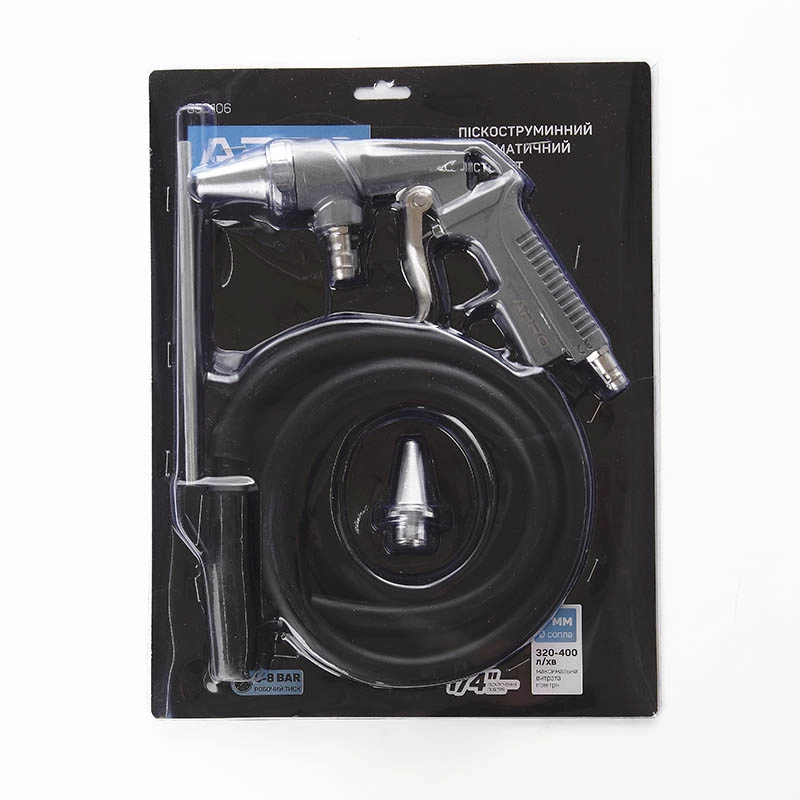 Пневмопістолет піскоструйний Apro зі шлангом 1 м (850106) - фото 2