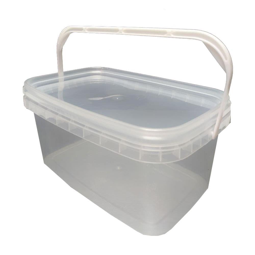 Контейнер-ведро прямоугольное 3 л 15 шт. Прозрачный (4257)