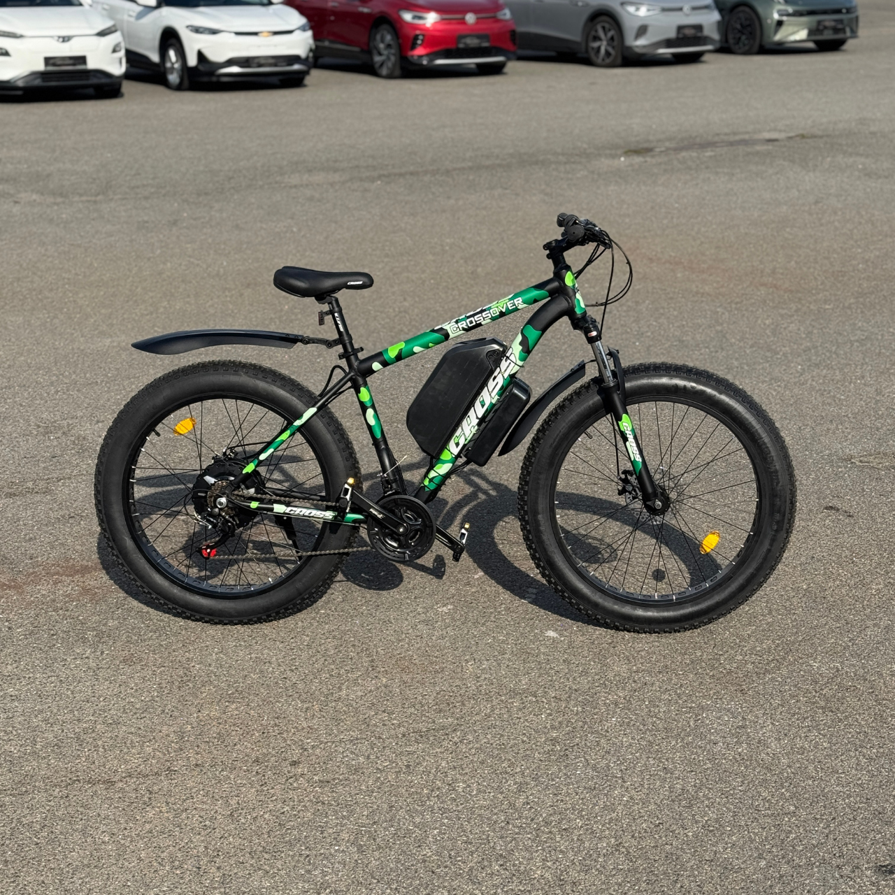 Велосипед з Е-комплектом Crossover 2025 48 В 750 Вт MXUS 15 Ah/ до 55 км запас ходу 26х4,0" Green - фото 2 Велосипед з Е-комплектом Crossover 2025 48 В 750 Вт MXUS 15 Ah/ до 55 км запас ходу 26х4,0" Green - фото 2