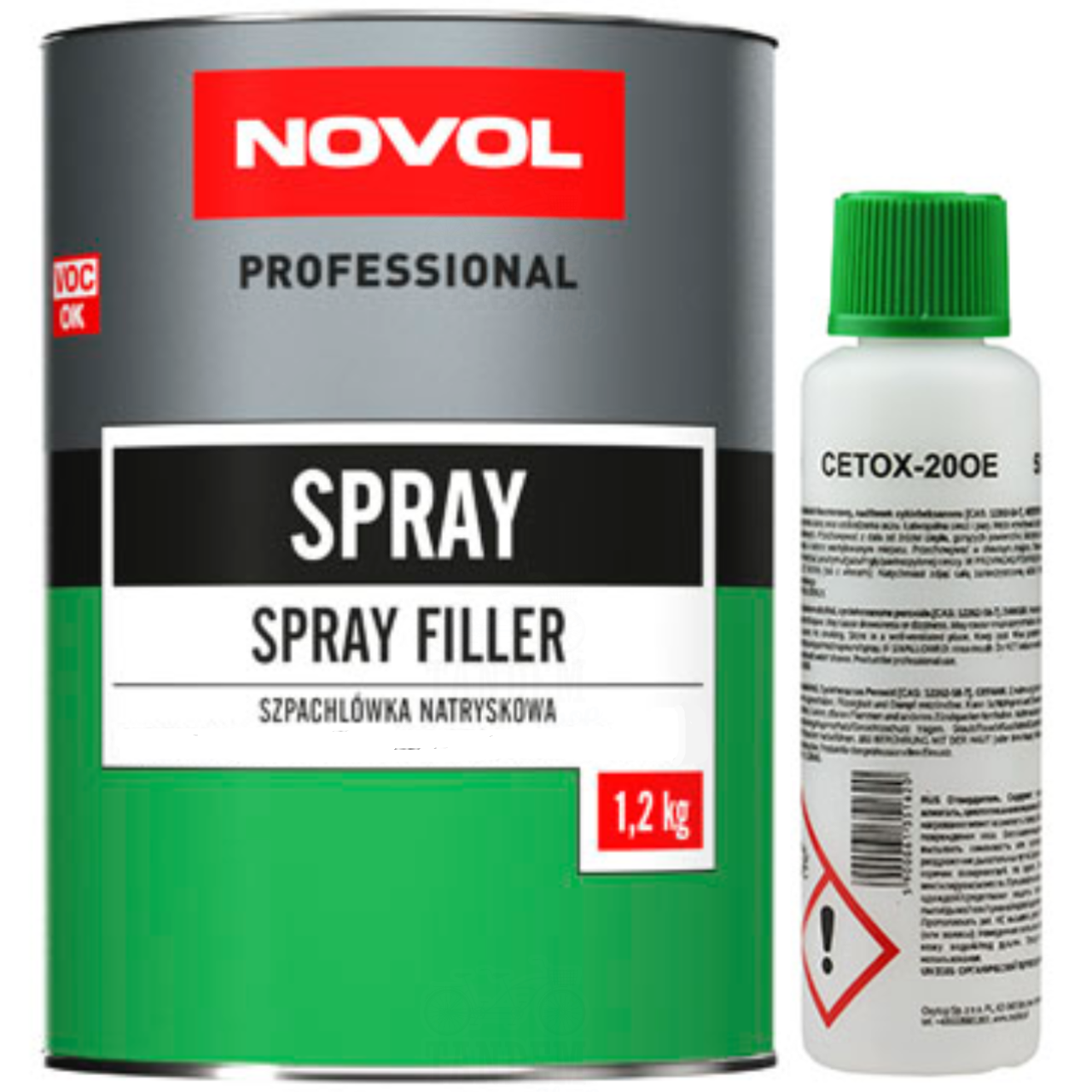 Шпаклевка напыляемая NOVOL SPRAY 1,2 кг