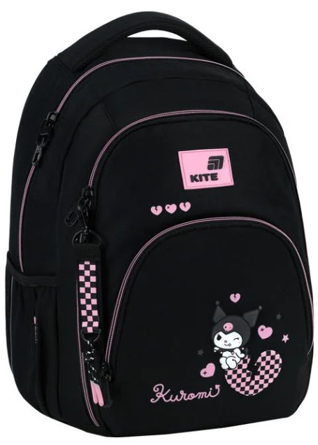 Рюкзак школьный с ортопедической спинкой KITE Education teens HK26-905M Kuromi (000996201)