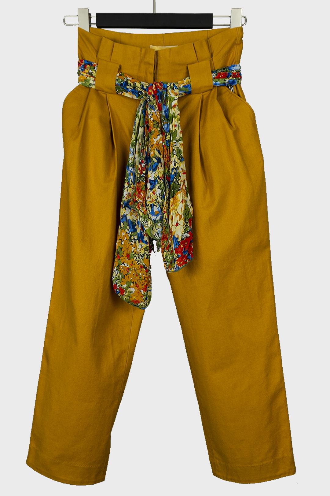 Штани жіночі вкорочені літні Lowett LW111374 р. 42 Гірчичний (17852304) - фото 4 Штани жіночі вкорочені літні Lowett LW111374 р. 42 Гірчичний (17852304) - фото 4