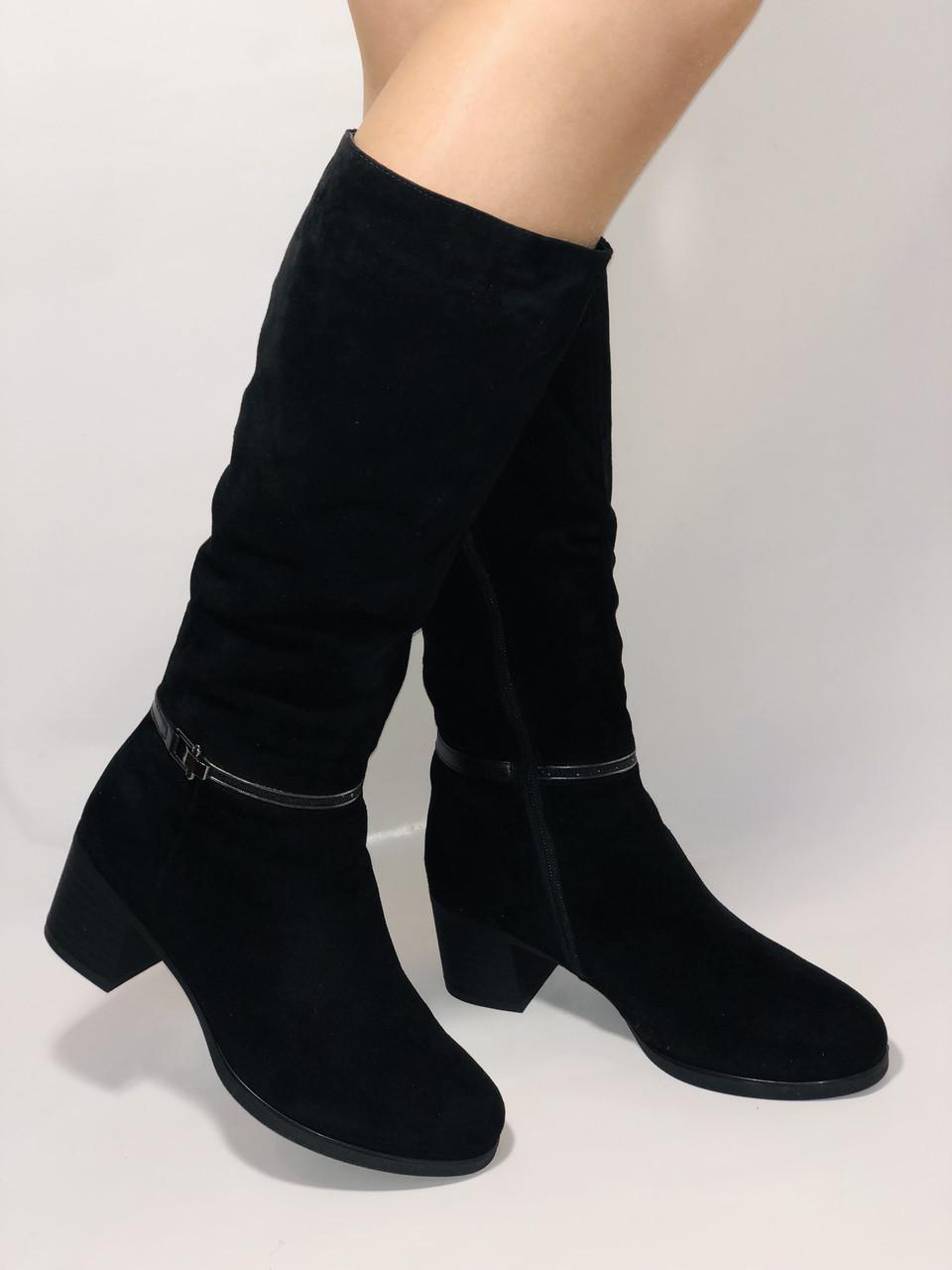 Сапоги женские зимние Polann р. 37 24,0 см Черный (2414) - фото 4